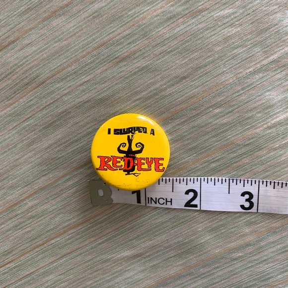 I Survived a Red-EYE pin. FREE🔥🔥 w/ any other purchase! - Picture 2 of 2